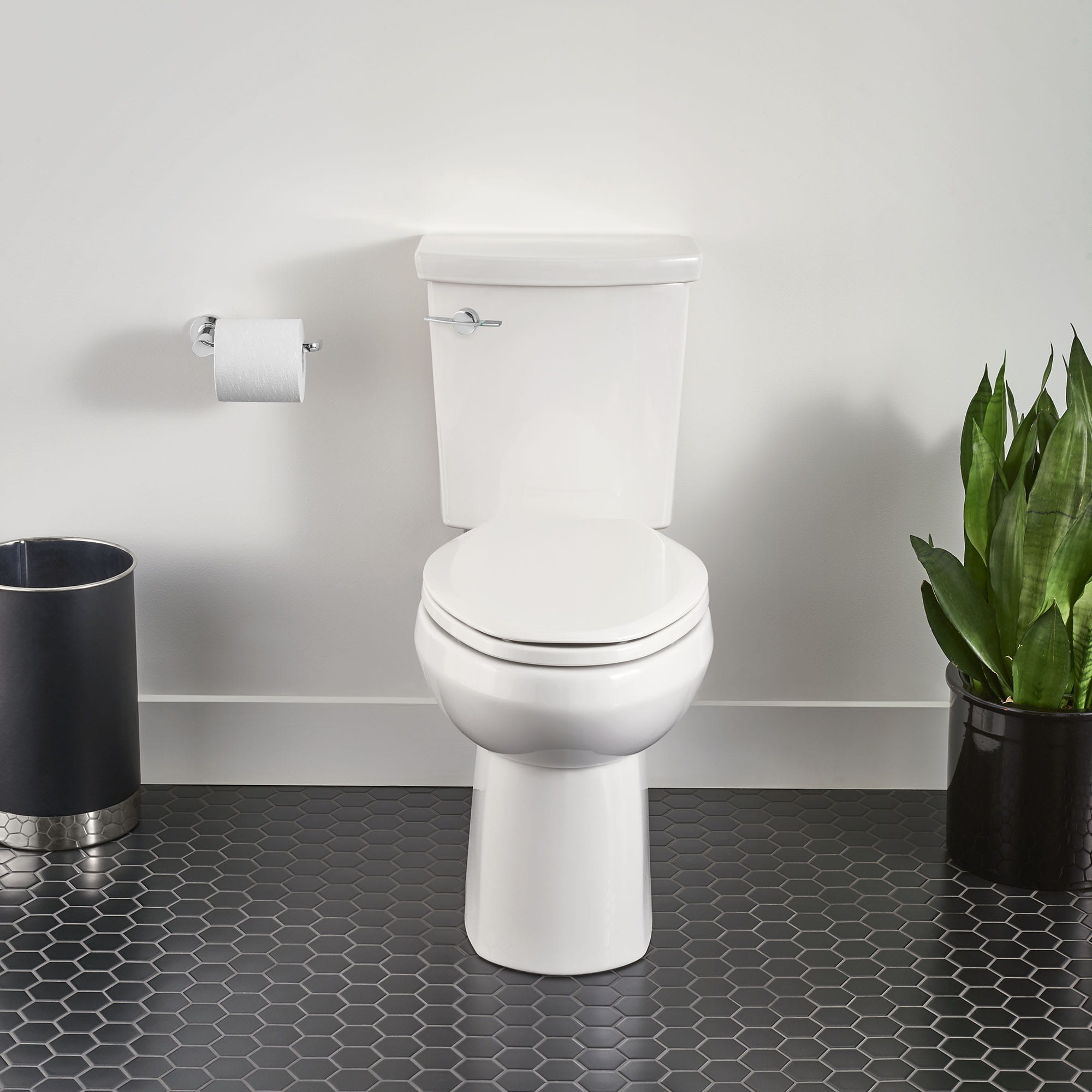H2Option® ADA Two-Piece Dual Flush 1.28 gpf/4.8 Lpf and 0.92 gpf/3.5 Lpf Chair Height Elongated Toilet Less Seat